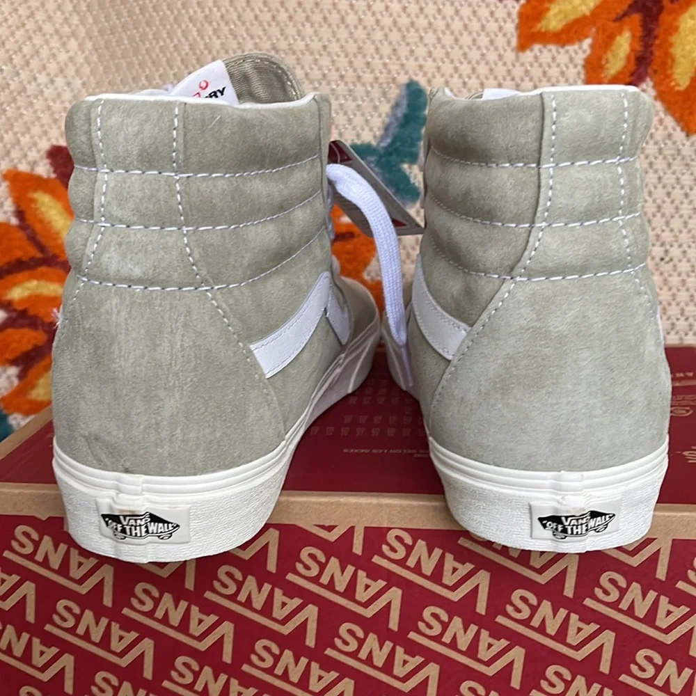 Vans Sk8-Hi Pig Suede Moss Gray/Snow White Men’s sneakers - Picture 14 of 16